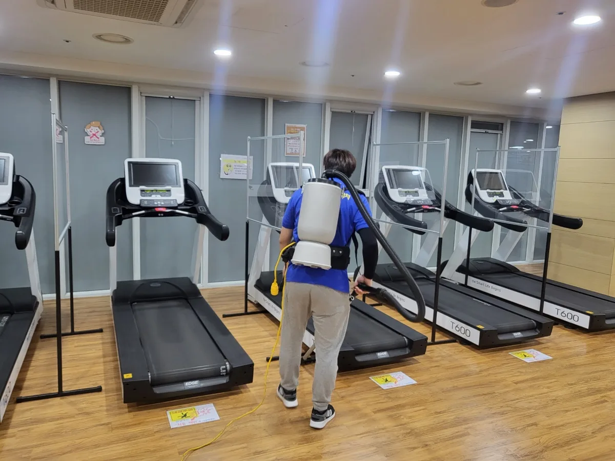 유성구 원내동 헬스장 탕비실 직원 휴게공간 위생청소 사례 - 행진크린
